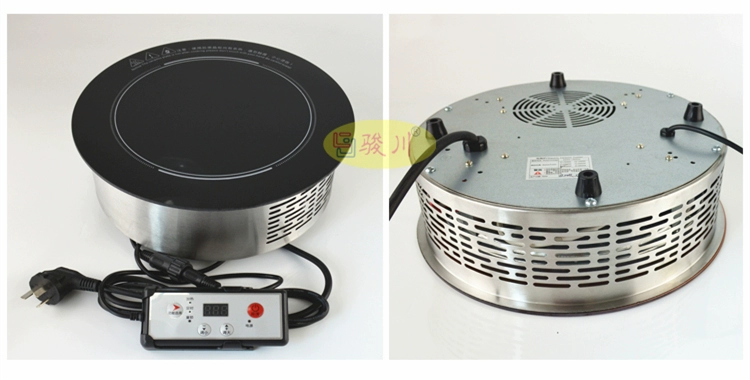 Bếp điện bằng thép không gỉ thương mại 2200w nồi lẩu nướng lò đôi sử dụng ánh sáng hồng ngoại sóng nhúng nồi đất sét