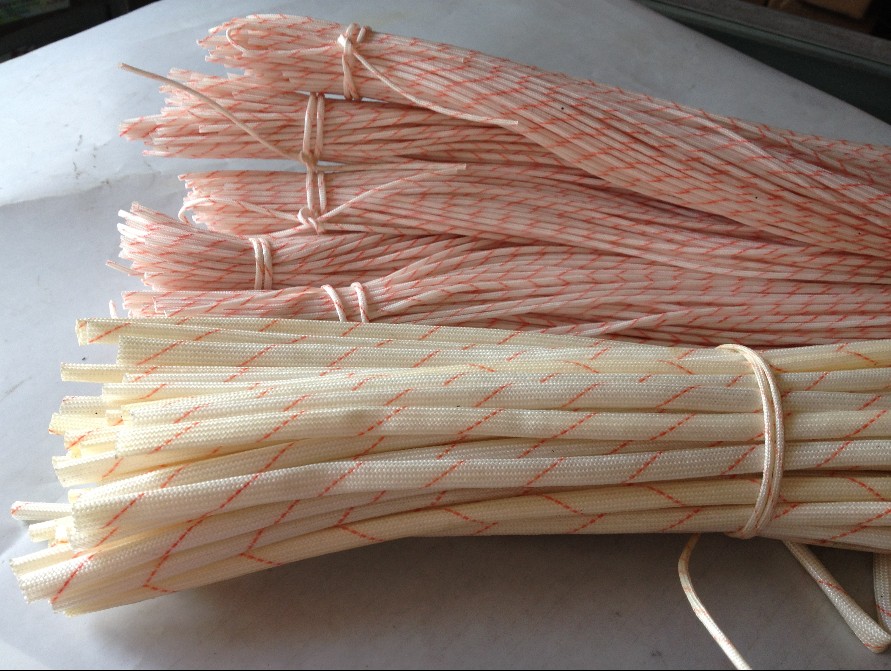 Yellow Wax Pipe Polyvinyl Chloride Glass Fiber Insulation Casing Heat Pipe Insulation Pipe 1 m Motor Insulation Casing