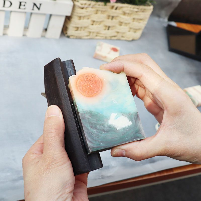 Handmade Soap Rounded Edges Chamfered edge planing chamfered black sandalwood hand gouging to corner trowel gouging diy tool