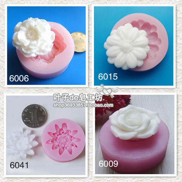 Turn sugar molds chocolate mold Mold Cake cake Decorative Mold Rose Peony Daisy