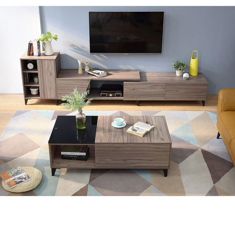 [Tự] Lin Gỗ tối giản phòng khách bàn kính hiện đại bàn cà phê căn hộ nhỏ DV1L đồ nội thất - Bàn trà bàn ghế sofa gỗ