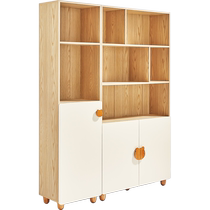 Lins Home Simple Dustproof Bookcase Childrens Room Living Room Home Toy Storage Storage Cabinet