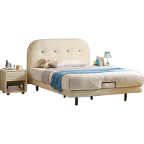 Lins Home Cream Style Childrens Bed Girls Bedroom White Princess Bed 2024 New Suspension Bed Lins Wood Industry