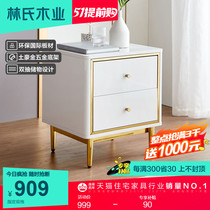 Light Extravagant Modern Ins Small Bed Head Cabinet Subminimis Iron Art White Mini Narrow Cabinet Containing Bedside Drawer DZ3B