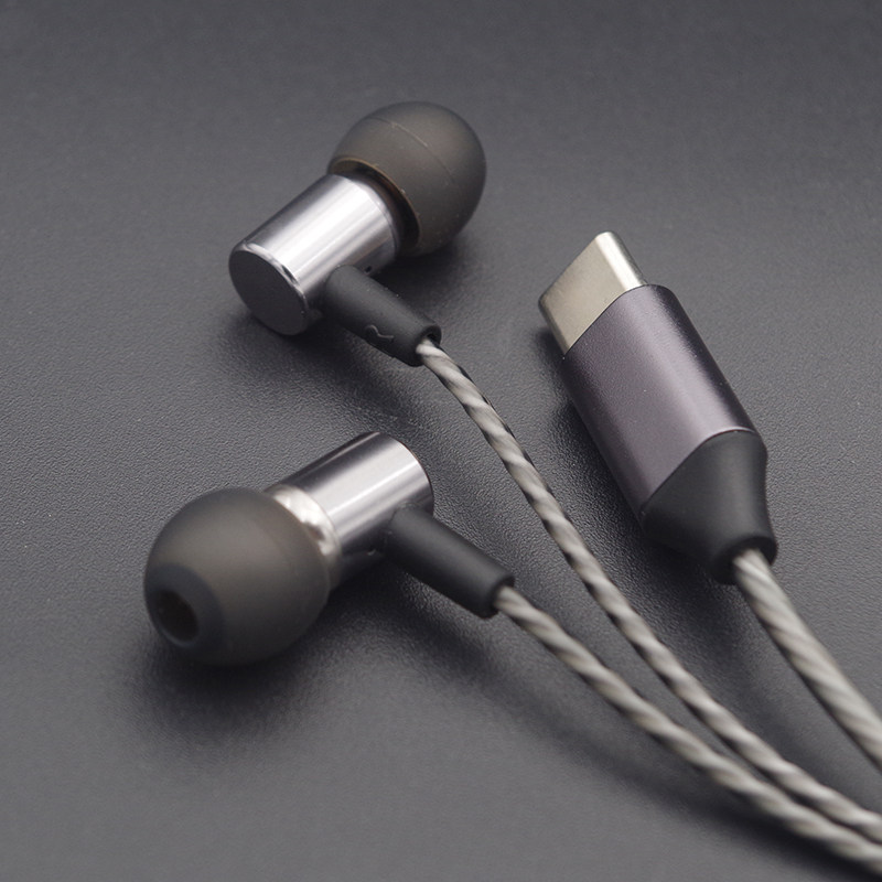 Zhensheng new mobile phone in-ear headphones with wheat wire control Realtek decoding type-c interface DAC digital earplugs