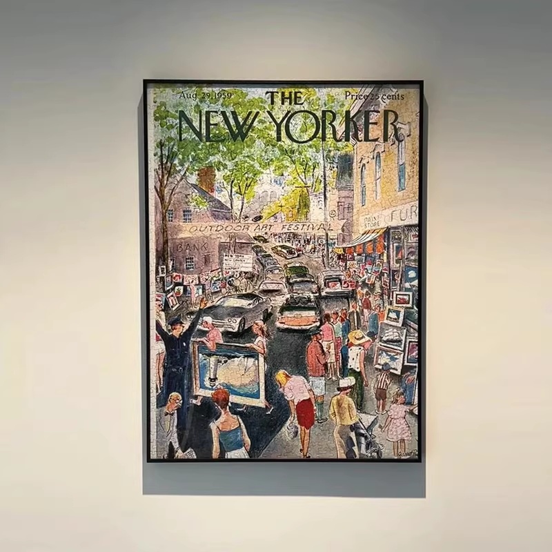 New Yorker Puzzle Frame 1000 Pieces 48.9*67.8 70×50 Metal Picture Frame 500 Pieces 3Djp Puzzle Frame
