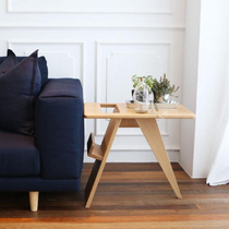 Personality simple modern bedside table lockers storage cabinet solid wood furniture Oak black walnut bedside table