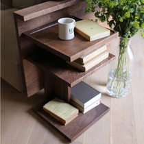 Pure solid wood furniture black walnut bedside table oak bedroom furniture lockers environmentally friendly new products can be customized