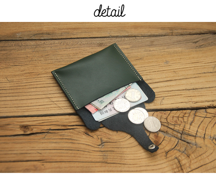 Mindodojo retro handmade tùy chỉnh thẻ da đặt voi thẻ túi ví nhỏ ví tiền xu ví đựng thẻ nam