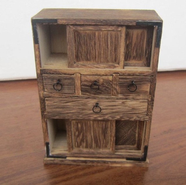 Nghệ thuật dân gian Quảng trường 22 handmade cổ bằng gỗ tủ lớn nhà mới phòng khách trang trí thực phẩm chơi hoài cổ Mô hình nội thất mini đồ trang trí nội thất