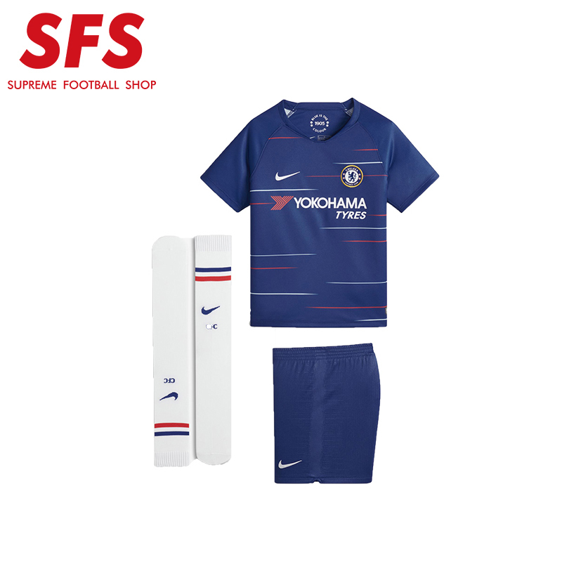 SFS Nike chính hãng 1819 Chelsea áo trẻ em đồng phục bóng đá trẻ em vớ 919318 496 - Bóng đá