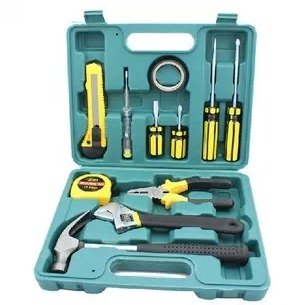 On-board Maintenance Emergency Car Supplies Toolbox Home Five Gold Toolboxes Gift 12 pieces Composition suit-Taobao