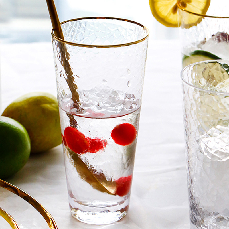 Home Glass Water Glass Day Type Whisky Beer Wine Glasses Teacup Creative Eu Type Heat Resistant Juice Drinks Cold Water Cup