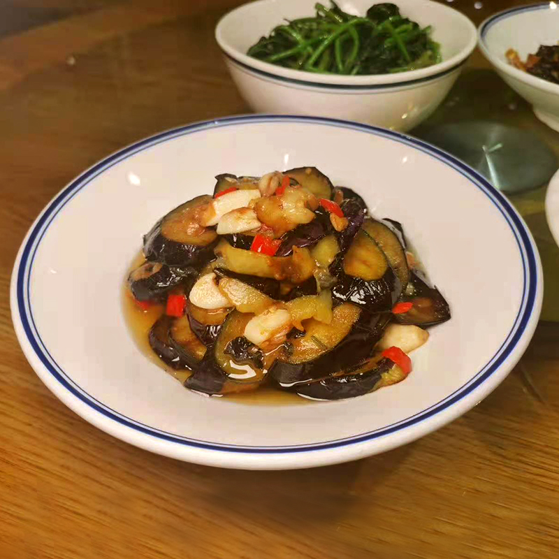 Blue Side Double Wire Flat Disc Shallow Disc Disc Casual Farm Xiang Vegetable Gallery Plate Retro Minimyo Ceramic Plate Dish Commercial