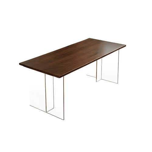 Акриловый черный грецкий орех с твердым деревом подвесного столового стола Дом на стол чай