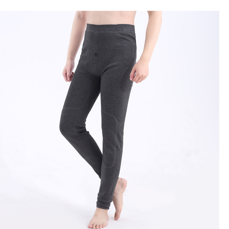 Quần dài ấm áp nam cộng với quần nhung dày 120cm Quần cotton trẻ trung cao cấp Slim quần giữ nhiệt nam trung niên đẹp