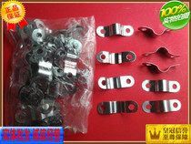 Refrigerator copper tube buckle iron card piece plastic clip copper tube card fixed self-tapping screw length 1 2cm 4mm