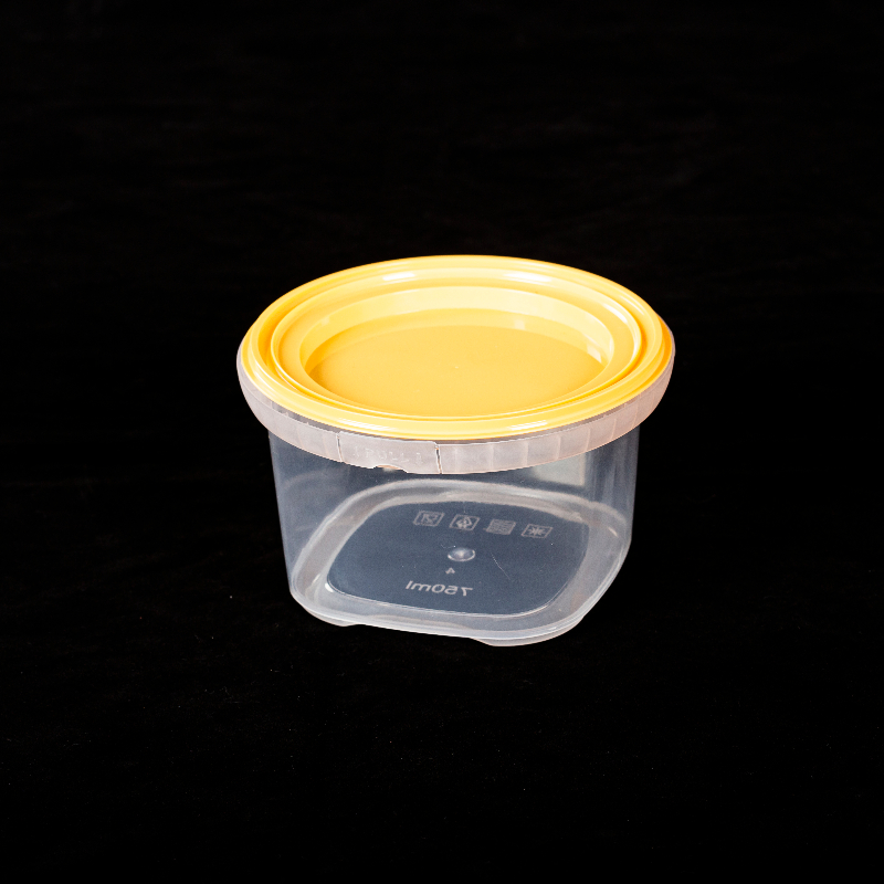 750ml lunch box thickened plastic round packing box fruit fishing box lunch
