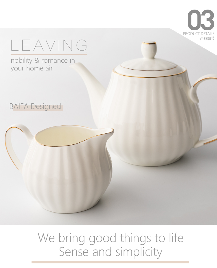 Bone china Tiếng Anh bể sữa gốm sữa cà phê cộng với cốc sữa cá tính cốc sữa dụng cụ cà phê phù hợp với thiết bị gốm tách uống cà phê