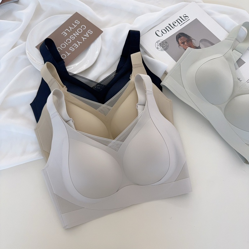 Gu Fei 1131 Seamless Wireless Bra Thin Cup Nude Feel Light Shaping Lift Side Breast Support Anti-Sagging Push-Up Bra