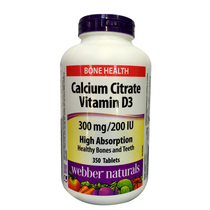 Canadian Webber Weibo Natural Calcium citrate absorption rate high 350 calcium supplements