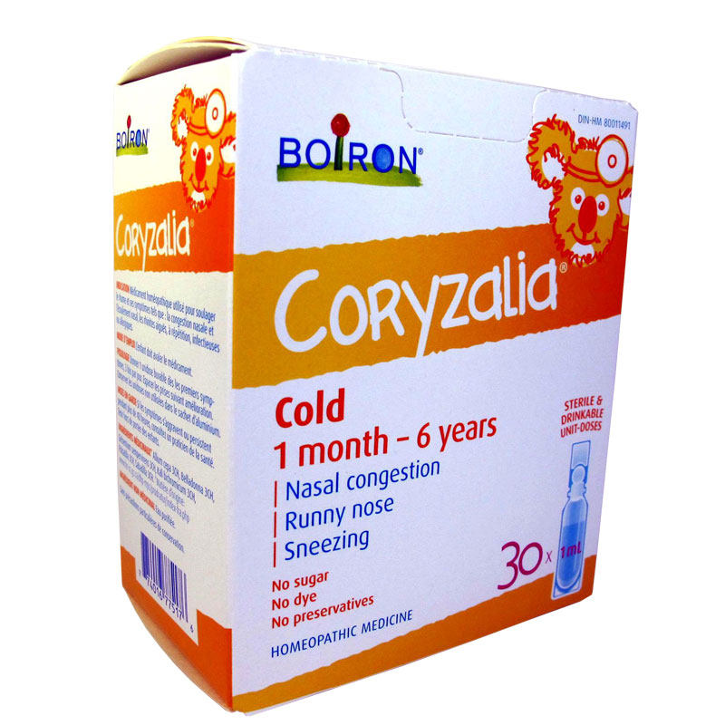 Canadian direct mail Boiron Coryzalia runny 30 doses