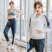 Sports Suit Women Autumn Winter Ins Nets Red Fashion Casual Badminton Gym Fitness Room Outdoor Morning Running Clothes Suit