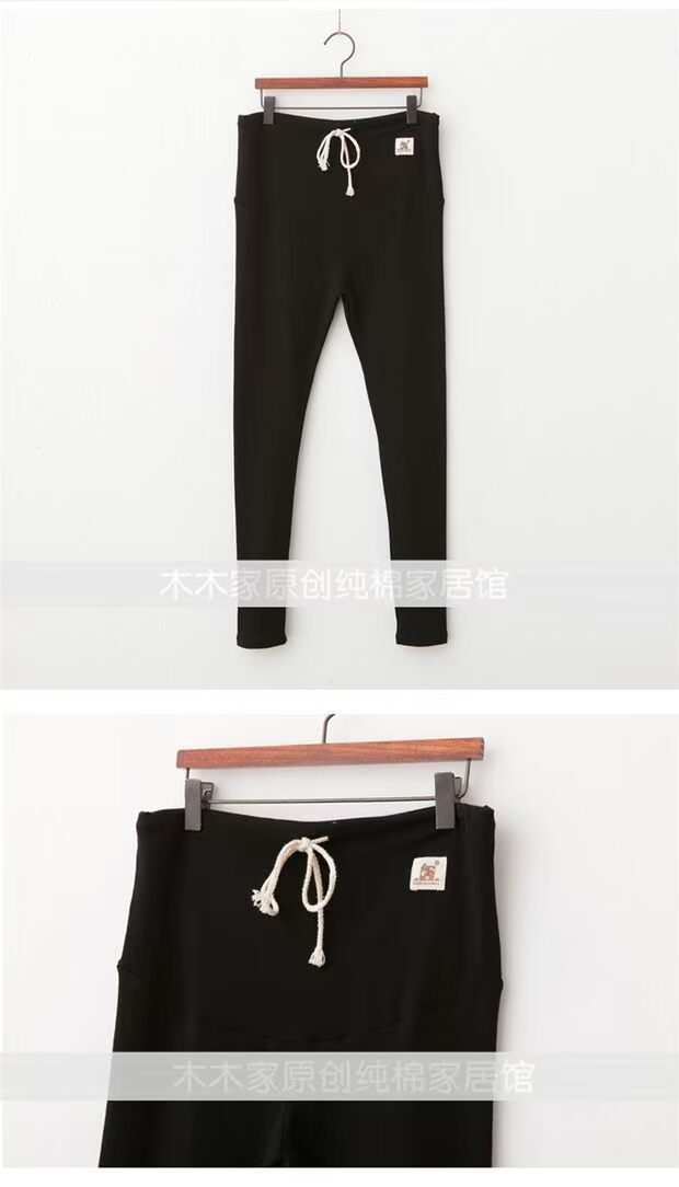 Mùa xuân và mùa thu mới quần cotton dành cho bà bầu Phiên bản Hàn Quốc của quần thun cao cấp yếm jean đẹp cho bà bầu