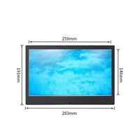 11,6 дюйма металлическая черная