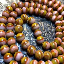 Upper Valley Warring States red agate Liu Dawan pink 108 rosary beads bracelet necklace sweater chain holiday gift