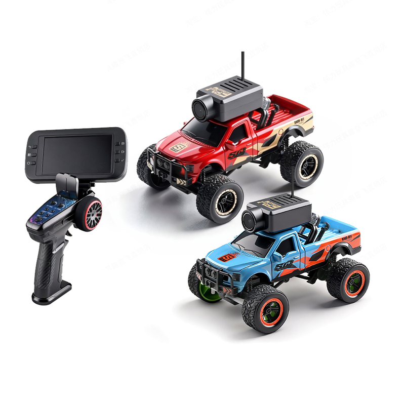 Weili 6407 Full-Scale Remote Control Car 1:64 Large-Wheel Vehicle Fpv Aerial Photography Real-Time Image Transmission Mini Car Rc Car