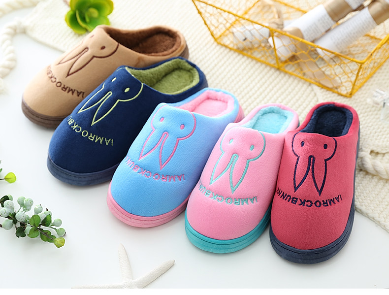 Pantoufles enfants en suède pour hiver - semelle caoutchouc - Ref 1003834 Image 8