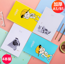 (4 Ben) Able Stitches Ben Student Notebook A5 Notepad Middle School Homework Ben Cartoon Cute Soft Face Plagiarism