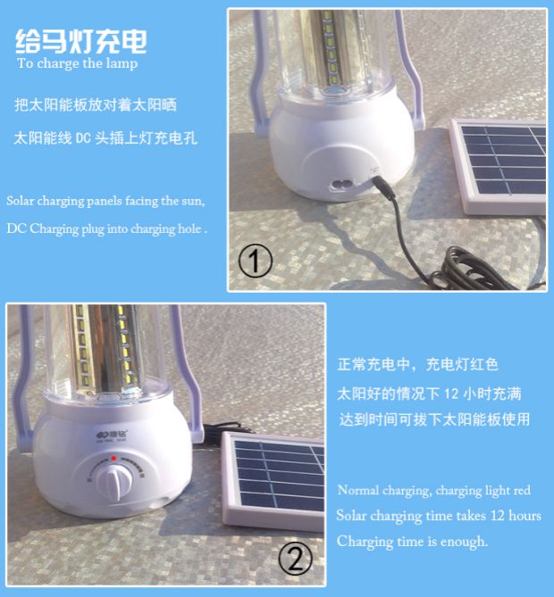 LED có thể sạc lại Đèn lồng cắm trại ngoài trời Cắm trại năng lượng mặt trời Lều cắm trại Ánh sáng siêu sáng đèn pin surefire