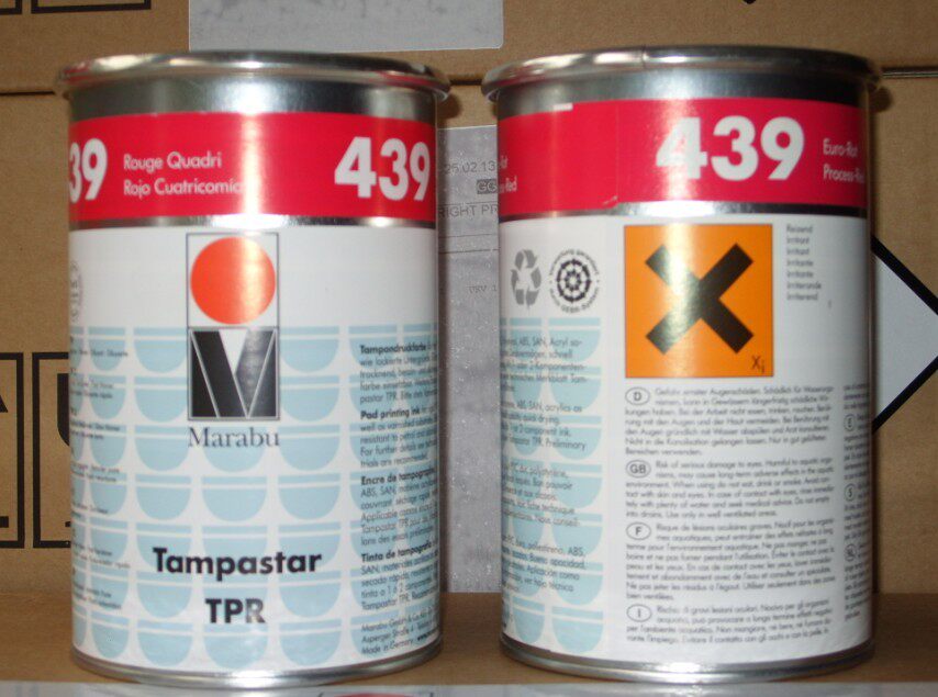 German MARABU Mariebao Modified Ink TPR439 original red (four primary color red) contains 13% tax