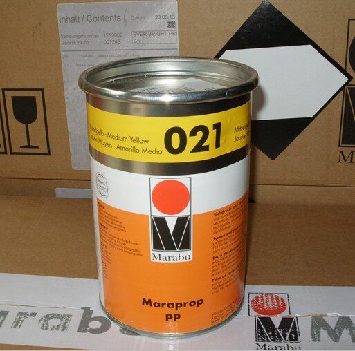 Germany MARABU Maraibao silk screen printing ink PP ink PP021 yellow with 13% tax
