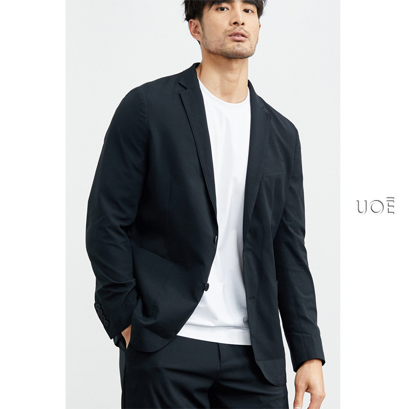 Spring and summer new products for custom anti-wrinkle T400 carrying bag men's casual wear single blazer thin section