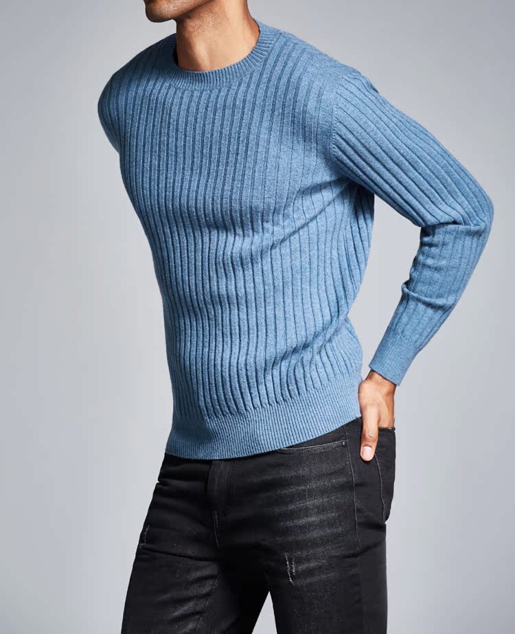 10% cashmere 90% lông cừu merino ấm áp nhân lên áo len độn nam 171081 áo hoodie nam
