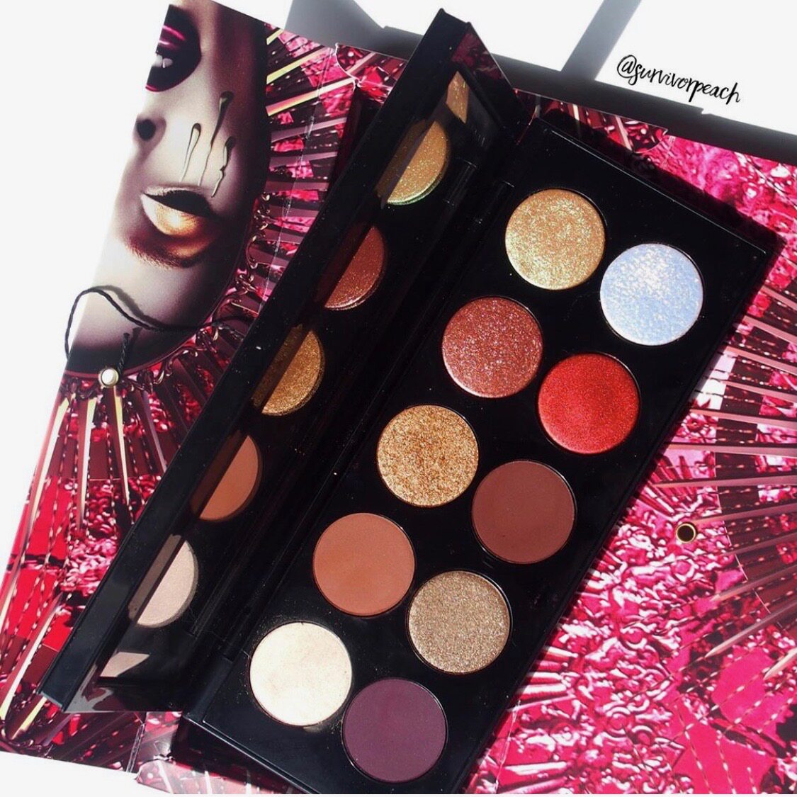 Spot) PAT MCGRATH Mothership V 5th generation red plate ten color eye shadow plate