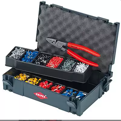 979006 German Kenipex KNIPEX crimping pliers set 97 90 06 for sleeve-type terminals