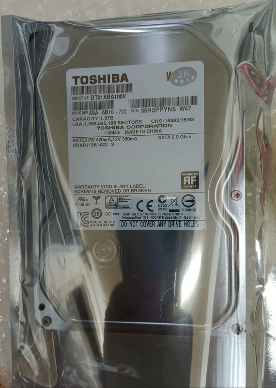Toshiba/Toshiba Dt01Aca100 1Tb Desktop Computer Mechanical Hard Drive 7200 Rpm 32m Toshiba/Toshiba Dt01Aca100 1Tb Desktop Computer Mechanical Hard Drive 7200 Rpm 32m
