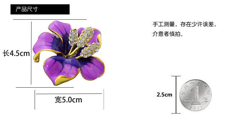 Broche femme en Zircon diamant - Ref 1178087 Image 14