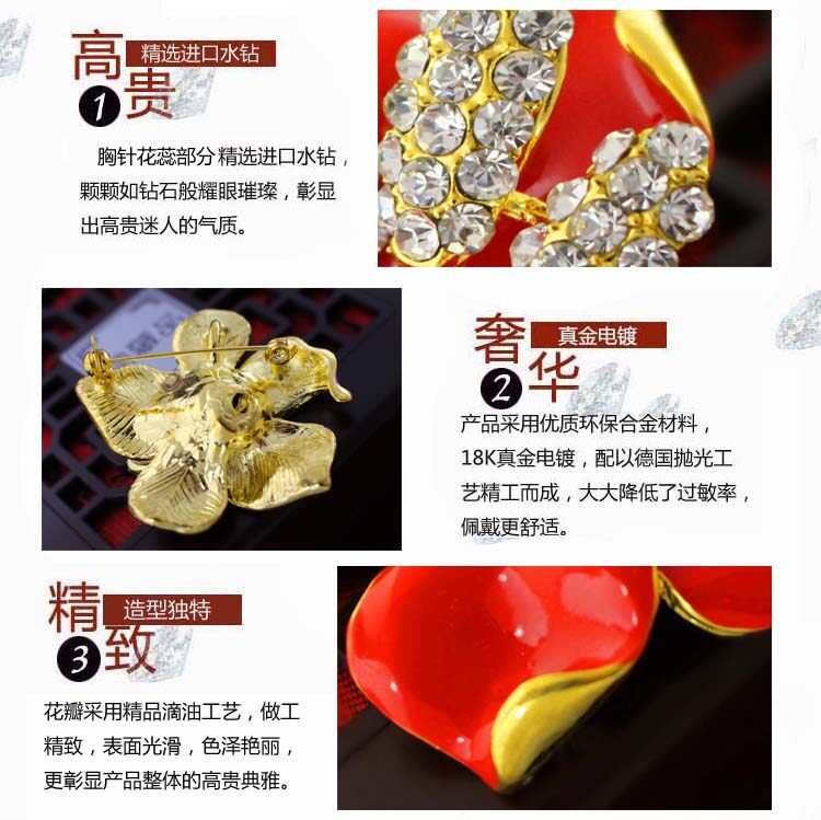 Broche femme en Zircon diamant - Ref 1178087 Image 12