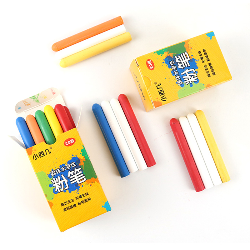 Wet wipe white environmental protection dust-free household water-soluble chalk children's color graffiti pen for school teaching