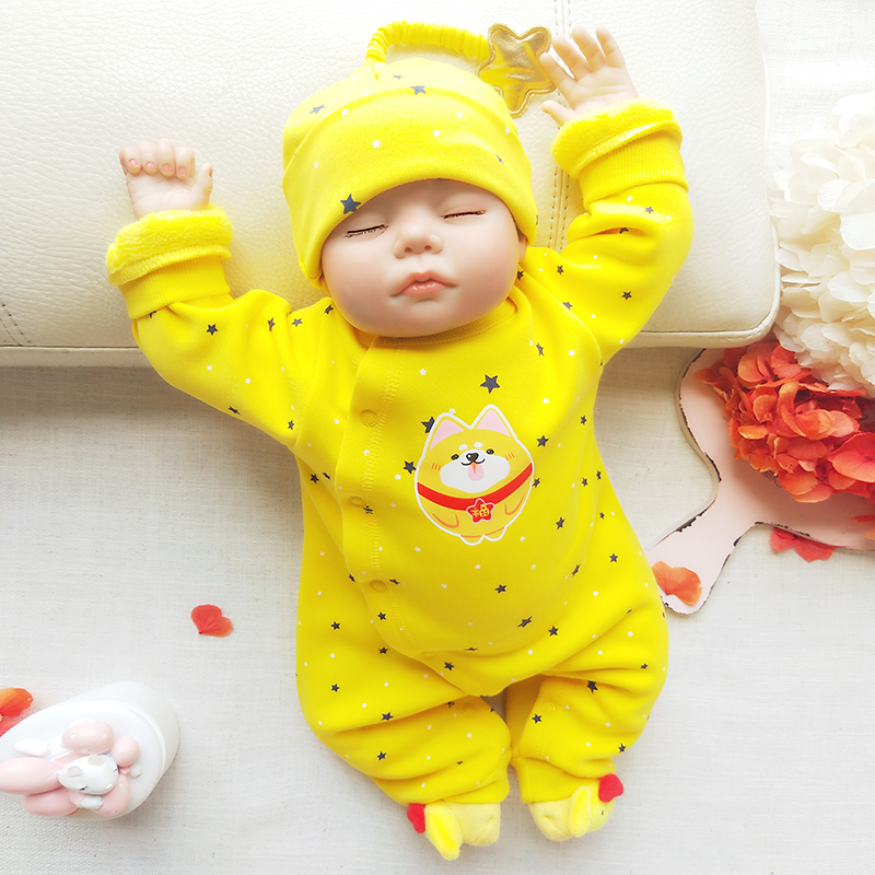 Dịch vụ trăng tròn Nữ đỏ Em bé Trăm ngày Nam chó mới sinh Năm bé Quần áo Xiêm Bộ mùa thu và mùa đông 0-3 tháng 1 bộ body suit