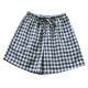 ແບບບໍ່ມີພິມແບບງ່າຍດາຍ plaid ຄູ່ pajamas summer ຝ້າຍບໍລິສຸດ gauze double layer ບາງຜູ້ຊາຍແລະແມ່ຍິງບ້ານສັ້ນ pants ຫາດຊາຍ