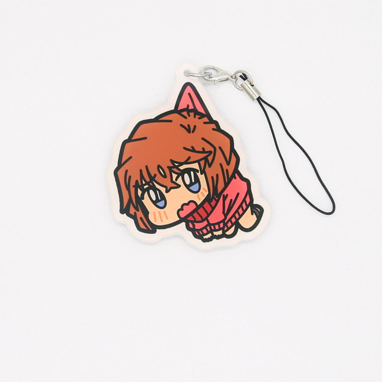 A variety of Q version of the little detective Conan New Lankid Anshi through gray original sorrow acrylic mobile phone lanyard pendant keychain