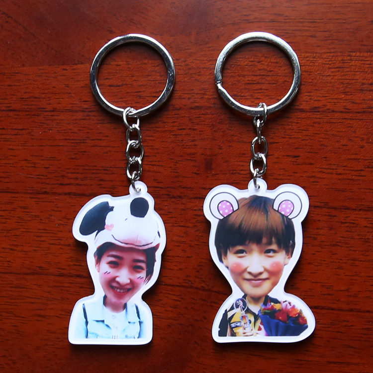 Creative Keychain Liu Shiwen surrounding cute accessories acrylic double-sided key button