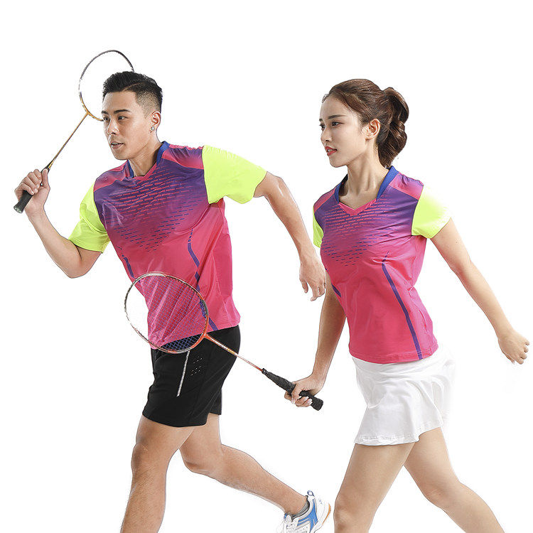 Zhik two color selection gorgeous body and breathable male and female couple's badminton suit jacket shorts suit