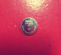 Iron general button battery CR1632 external tire pressure special battery